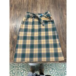 80's Wool Plaid Skirt, J.G. Hook , Vintage, Prairie,Western,Cowgirl,PLZ READ!!!!